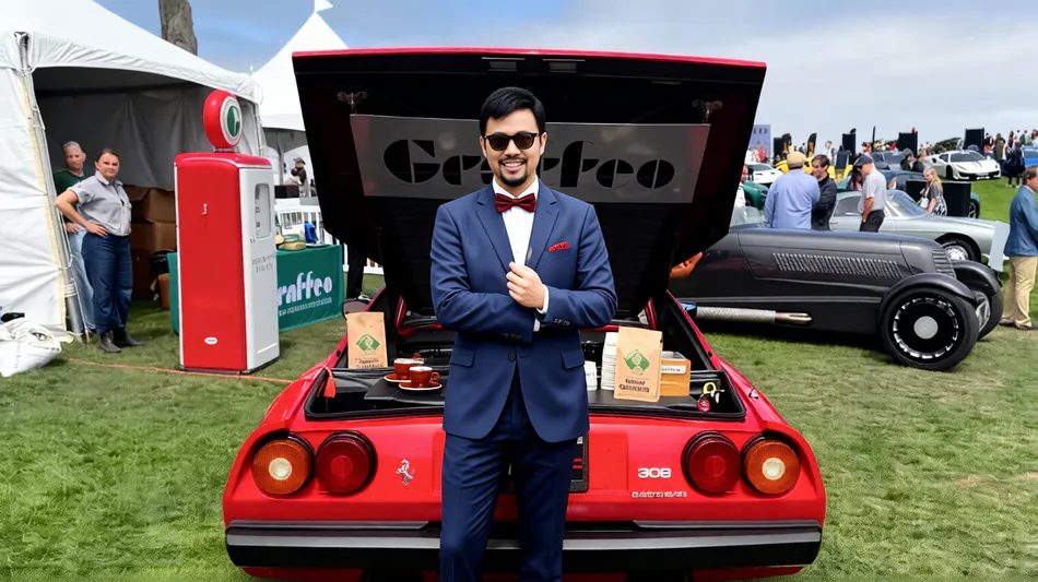 Graffeo Coffee transforme une Ferrari 308 GTS en machine &agrave; espresso roulante