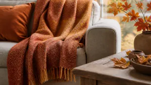 &pound;120 Autumn Throw Discounted to &pound;35 in Seasonal Sale