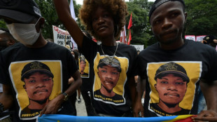Manifestantes piden justicia por congole&ntilde;o asesinado en Rio de Janeiro
