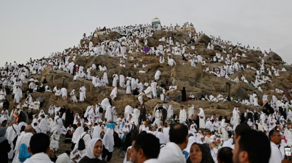 Sur le Mont Arafat, les p&egrave;lerins accomplissent le rite le plus important du hajj 