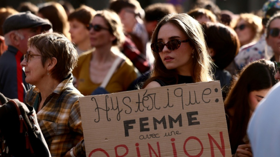 Thousands march for women's rights and against Mideast war