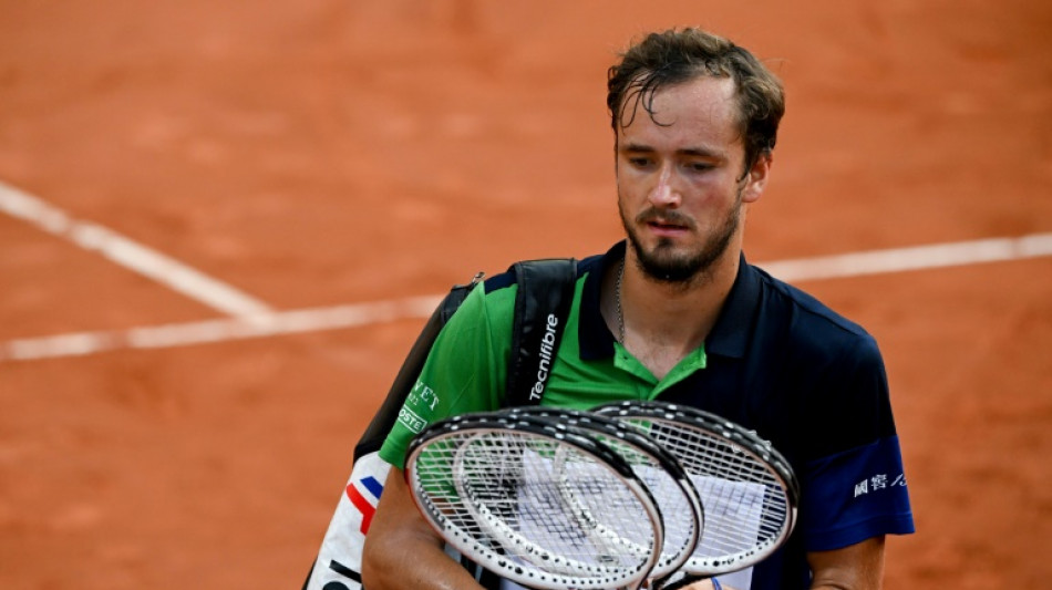 Medvedev says he's no French Open favourite after comeback loss
