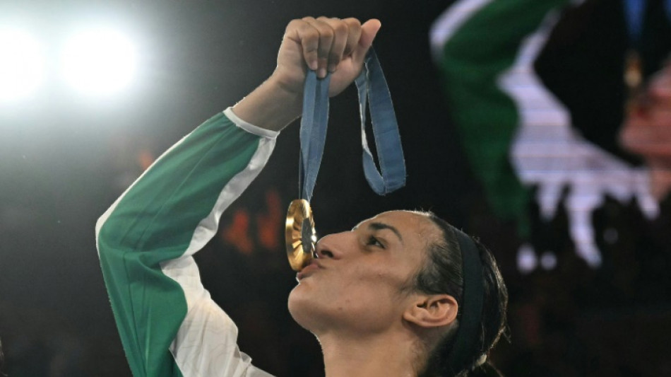 Boxeadora argelina Imane Khelif n&atilde;o se deixar&aacute; 'intimidar' por Trump