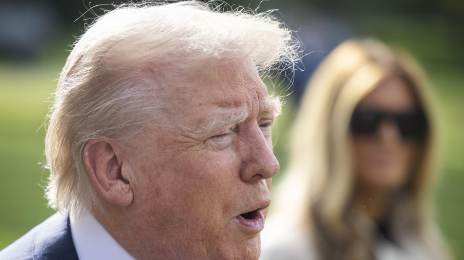 Trump arrivato a Fiumicino