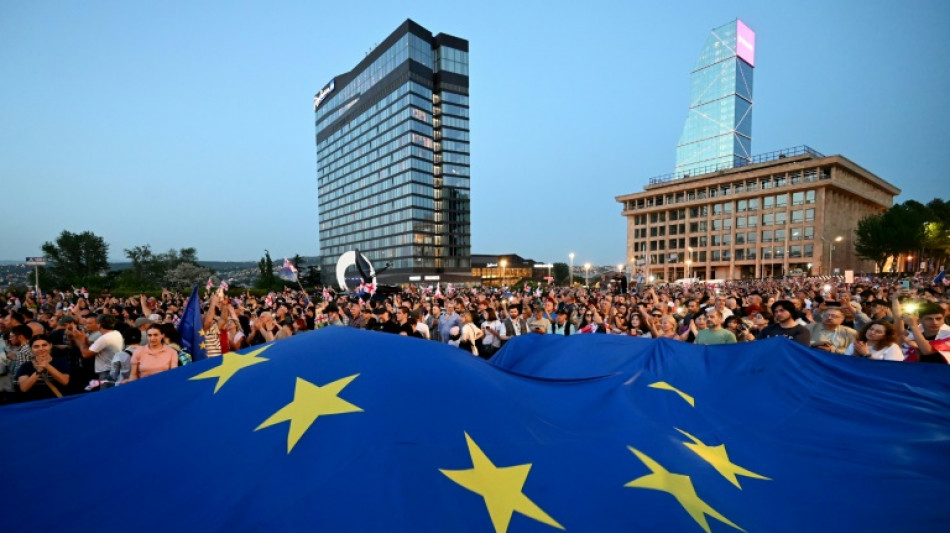 G&eacute;orgie: 20.000 opposants pro-europ&eacute;ens manifestent &agrave; Tbilissi