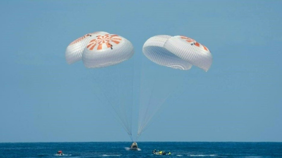 Cuatro miembros de primera misi&oacute;n privada a la ISS regresaron a la Tierra