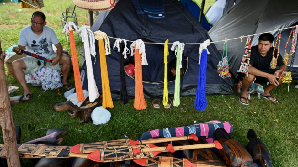 Ind&iacute;genas pedem maior prote&ccedil;&atilde;o &agrave;s suas terras em marcha em Bras&iacute;lia