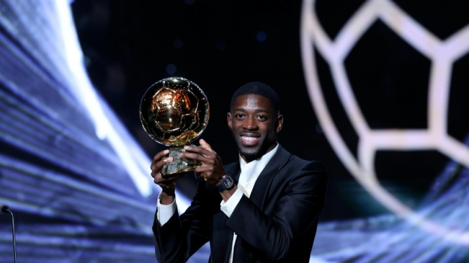 PSG star Dembele wins men's Ballon d'Or