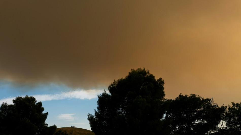 Madrid, envuelto en una gigantesca nube de humo procedente de un incendio forestal cercano