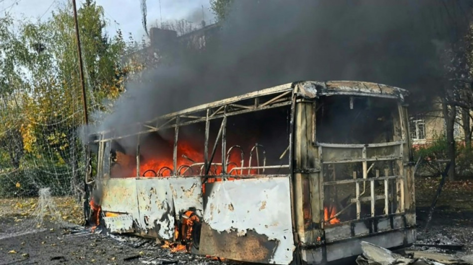 Russian strike on buses kills 30 in frontline Ukrainian city