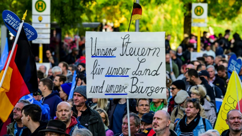 Manifestaci&oacute;n de extrema derecha en Berl&iacute;n contra inflaci&oacute;n y gobierno de Scholz