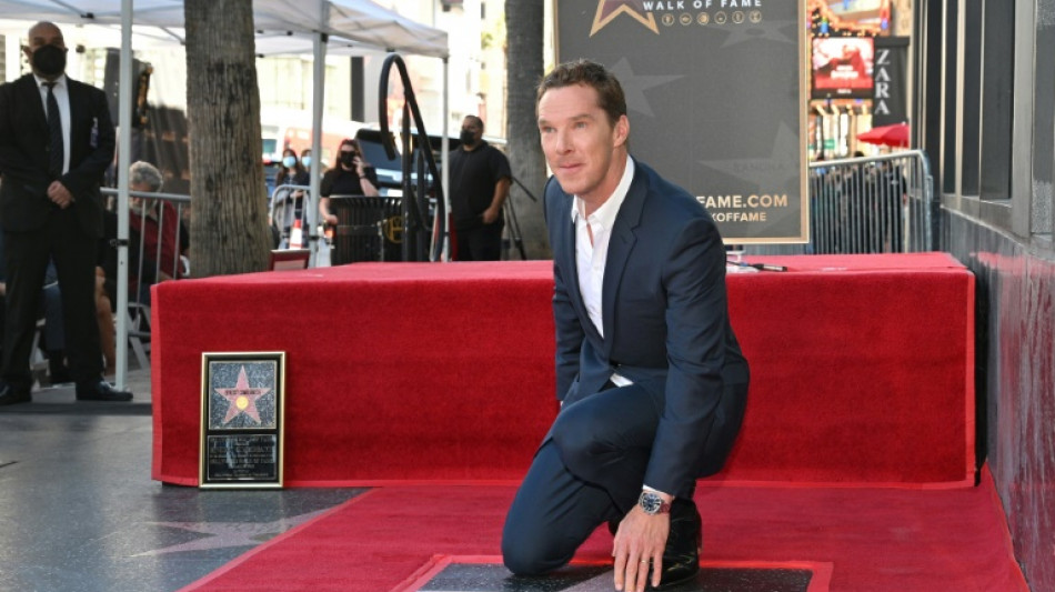 Benedict Cumberbatch inaugure son &eacute;toile &agrave; Hollywood