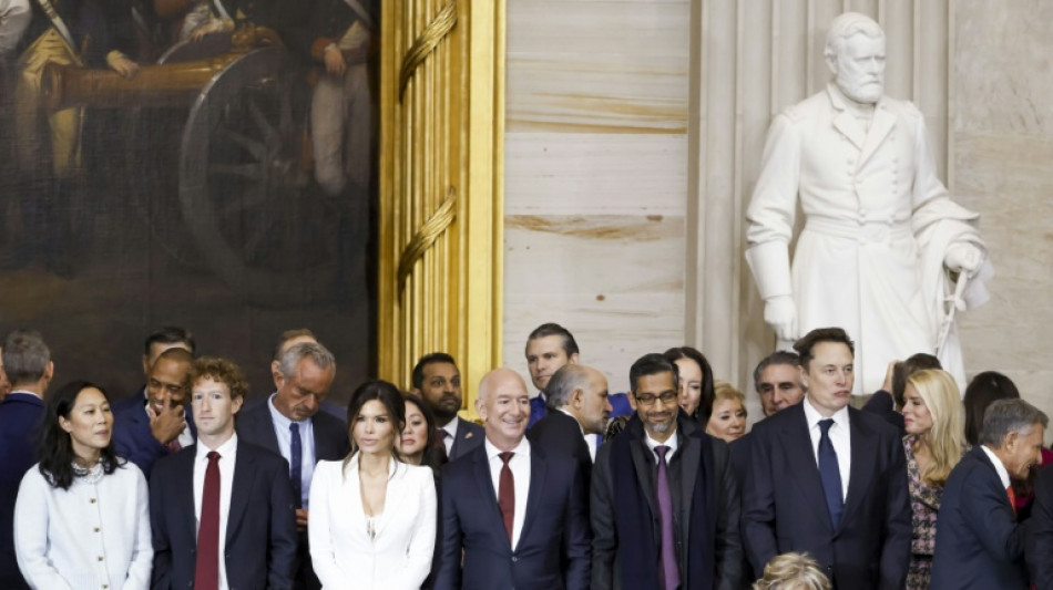 Tech-Milliard&auml;re bei Trump-Vereidigung in erster Reihe