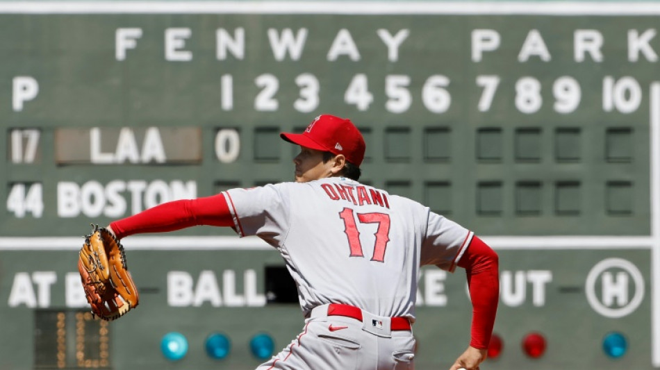 Angels' Ohtani dominant in Fenway Park pitching debut