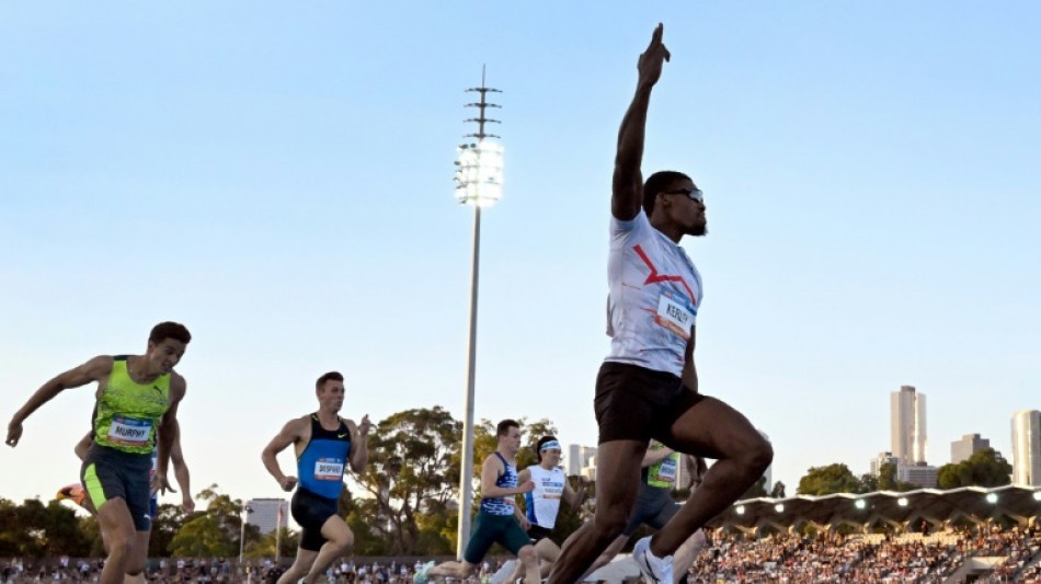 Athl&eacute;tisme: Kerley lance sa saison par une victoire en 20 sec 32 sec sur 200 m