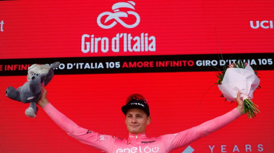 Tour d'Italie: Mathieu van der Poel, rose bonbon