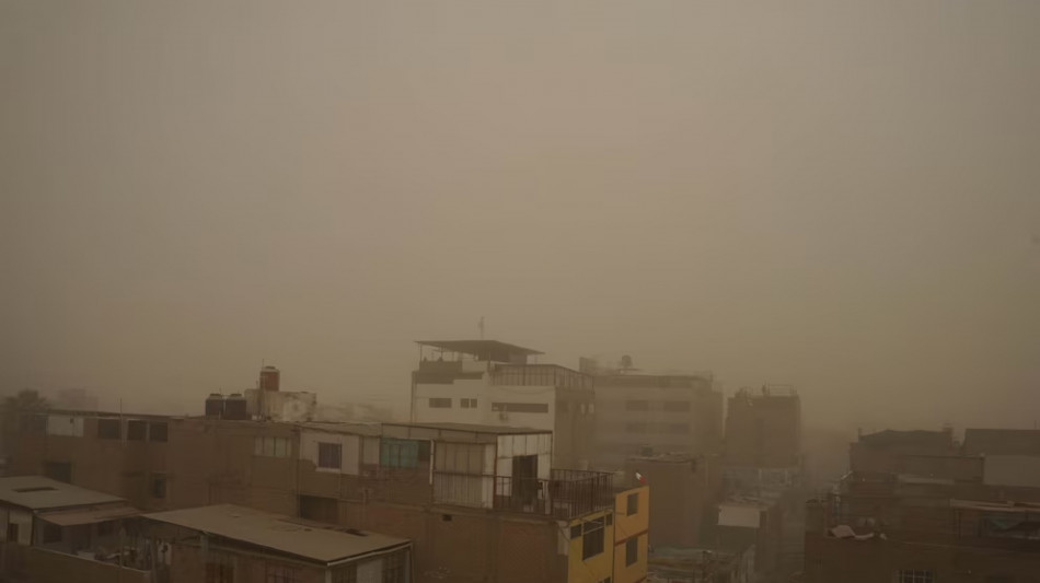 Insolita tempesta di polvere e sabbia sul Per&ugrave; meridionale