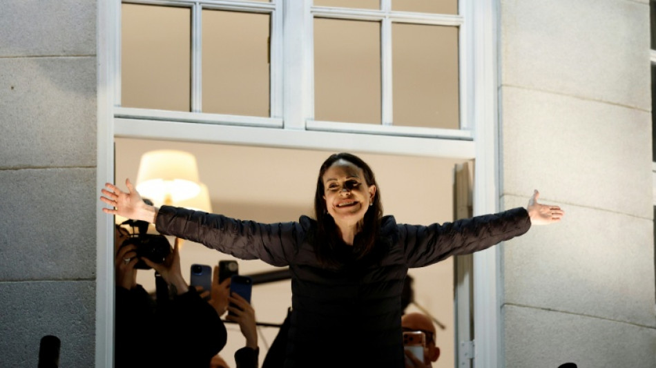 Venezuelan opposition leader emerges from hiding after winning Nobel