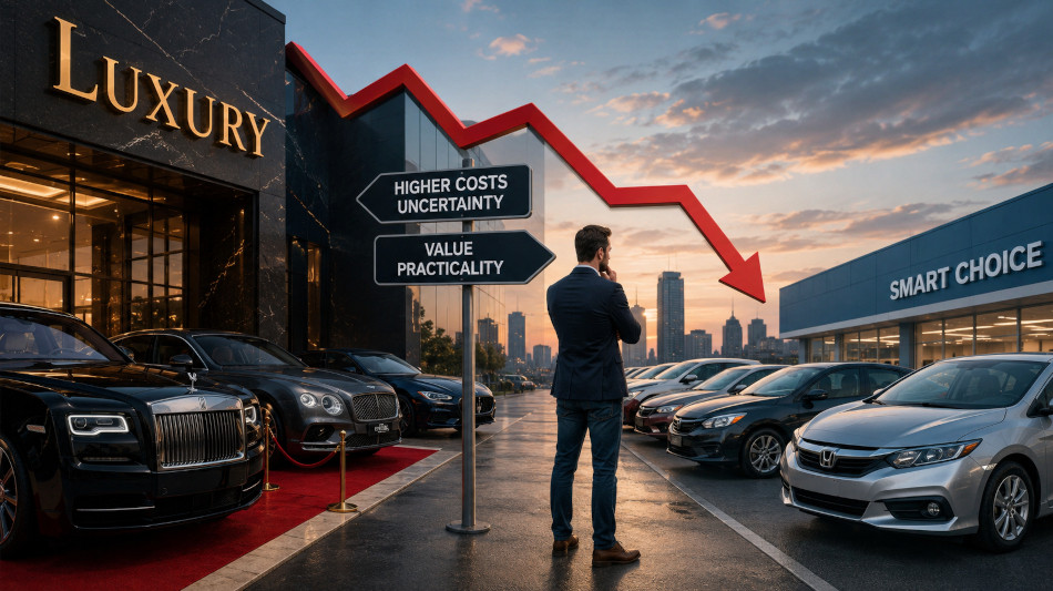 Luxury car buyers trade prestige for mainstream value