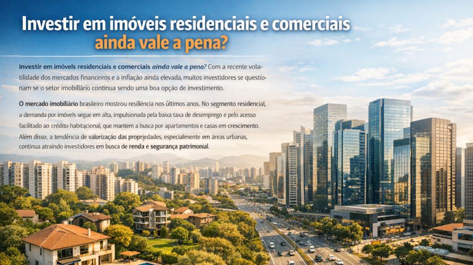 Im&oacute;veis: ainda vale investir?